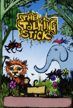 Talking Stick Poster: drawing of animals in a jungle scene